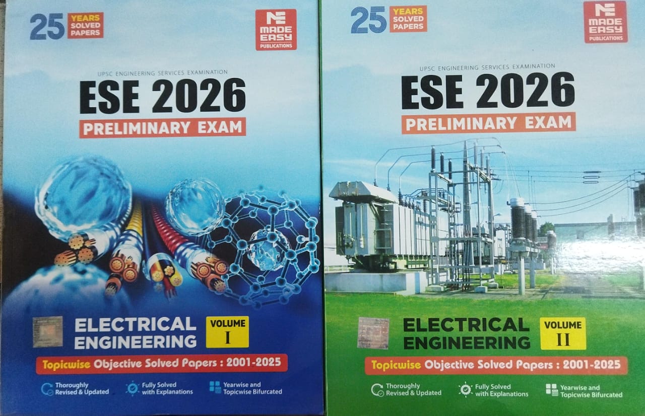 Ese - 2026 -electrical Engineerin --- Select Author ---g Preliminary Exam -vol-1,2-2 Book-2025