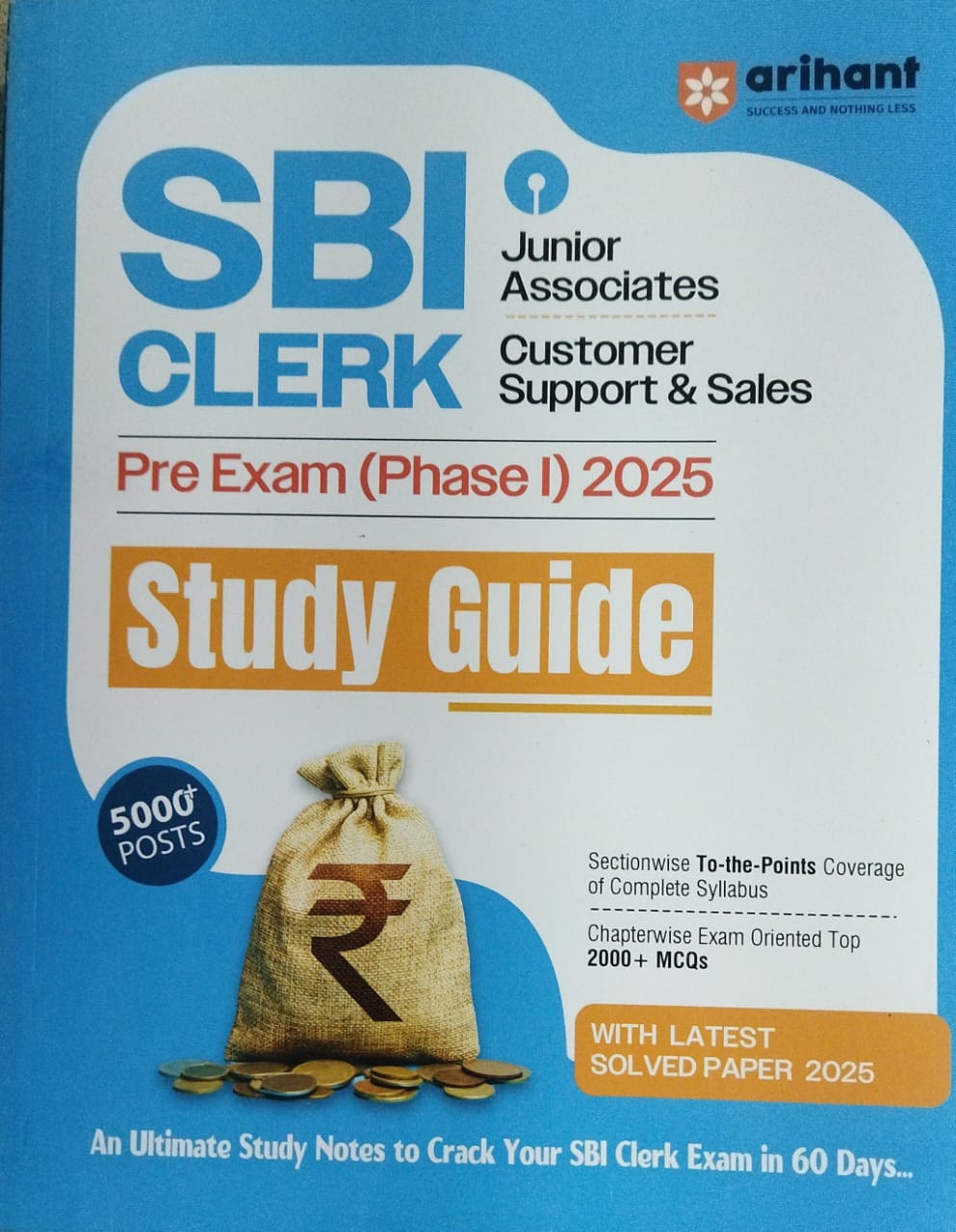 Sbi Clerk-pre Exam(phase 1)-2025