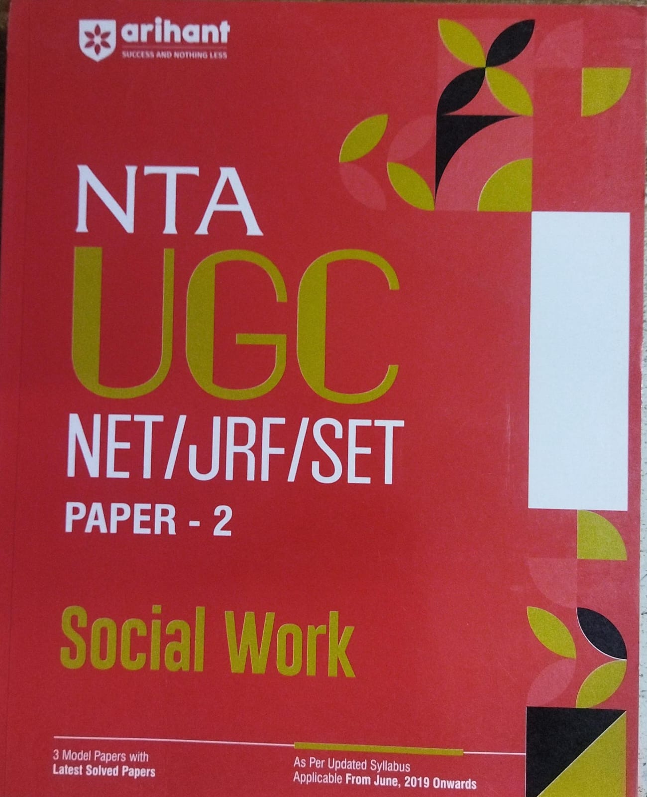 Nta  Ugc Net/jrf/set Paper-2 Social Work-new Book